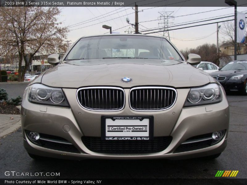 Platinum Bronze Metallic / Beige 2009 BMW 3 Series 335xi Sedan