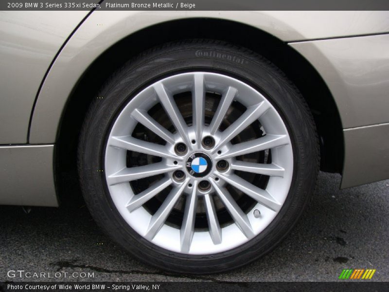 Platinum Bronze Metallic / Beige 2009 BMW 3 Series 335xi Sedan