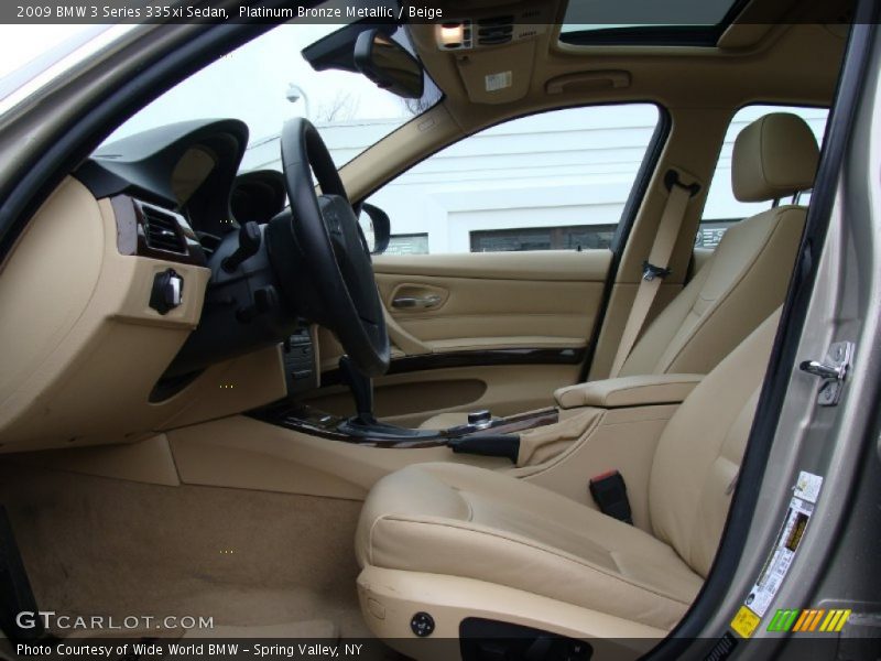 Platinum Bronze Metallic / Beige 2009 BMW 3 Series 335xi Sedan