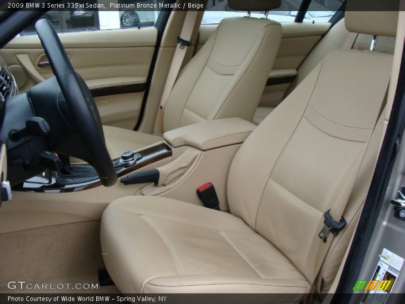 Platinum Bronze Metallic / Beige 2009 BMW 3 Series 335xi Sedan