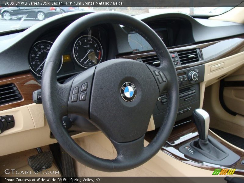 Platinum Bronze Metallic / Beige 2009 BMW 3 Series 335xi Sedan