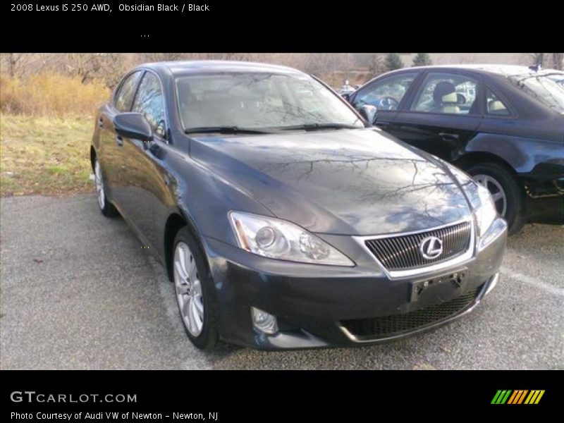 Obsidian Black / Black 2008 Lexus IS 250 AWD