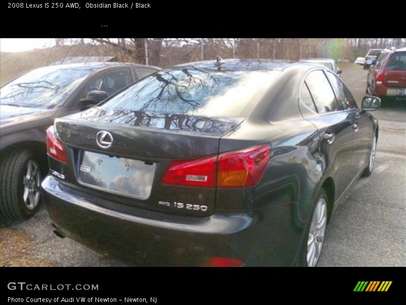 Obsidian Black / Black 2008 Lexus IS 250 AWD