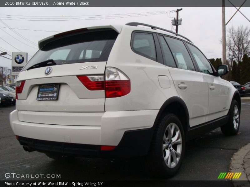 Alpine White / Black 2010 BMW X3 xDrive30i