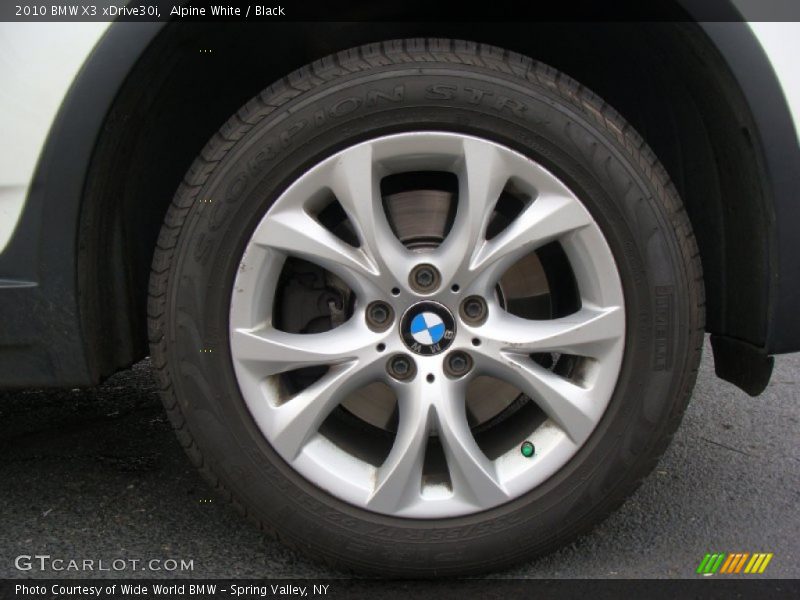 Alpine White / Black 2010 BMW X3 xDrive30i