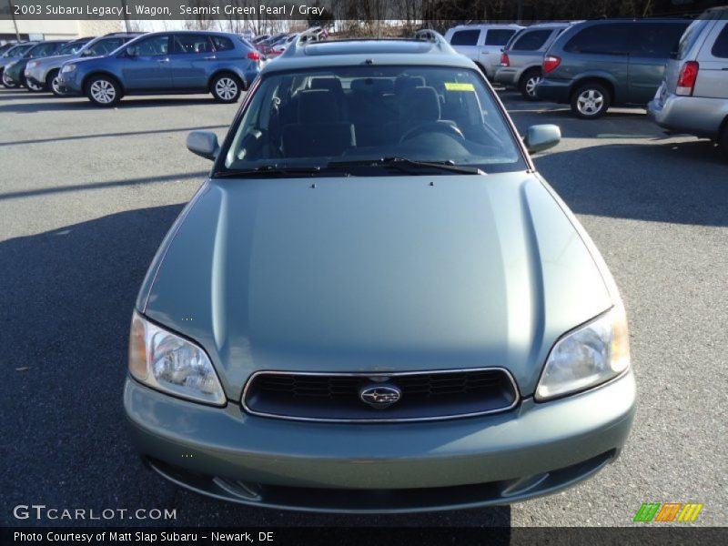 Seamist Green Pearl / Gray 2003 Subaru Legacy L Wagon