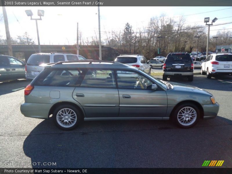 Seamist Green Pearl / Gray 2003 Subaru Legacy L Wagon