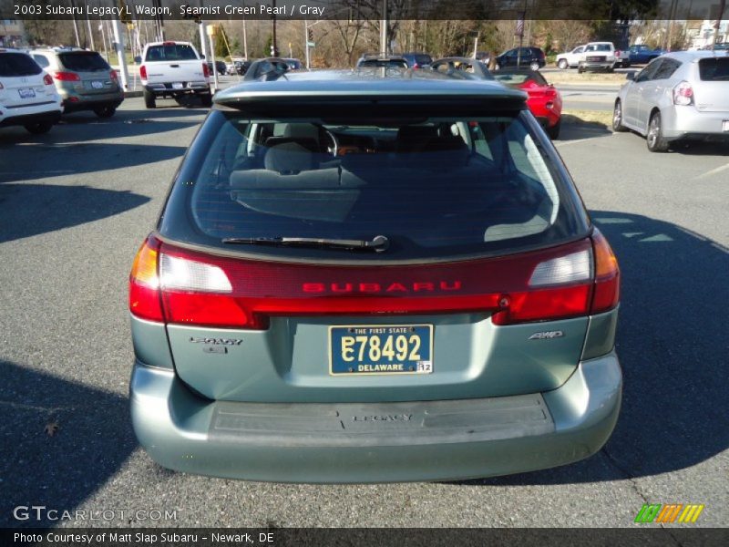 Seamist Green Pearl / Gray 2003 Subaru Legacy L Wagon