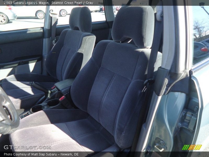 Seamist Green Pearl / Gray 2003 Subaru Legacy L Wagon