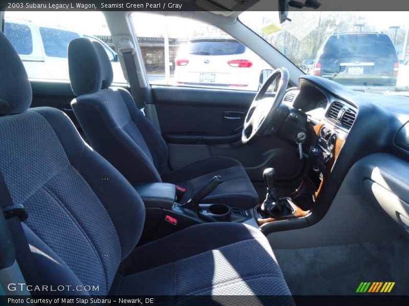 Seamist Green Pearl / Gray 2003 Subaru Legacy L Wagon