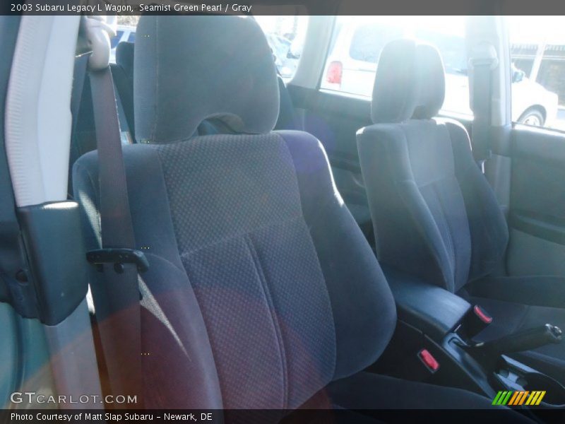 Seamist Green Pearl / Gray 2003 Subaru Legacy L Wagon