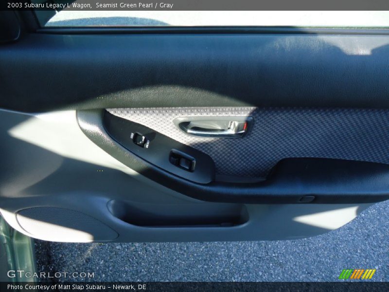 Seamist Green Pearl / Gray 2003 Subaru Legacy L Wagon