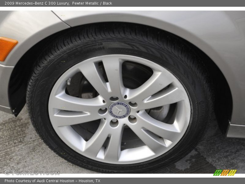 Pewter Metallic / Black 2009 Mercedes-Benz C 300 Luxury