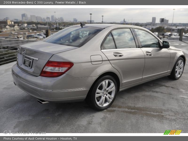Pewter Metallic / Black 2009 Mercedes-Benz C 300 Luxury