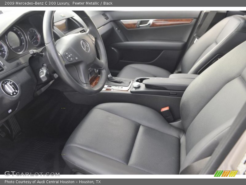 Pewter Metallic / Black 2009 Mercedes-Benz C 300 Luxury