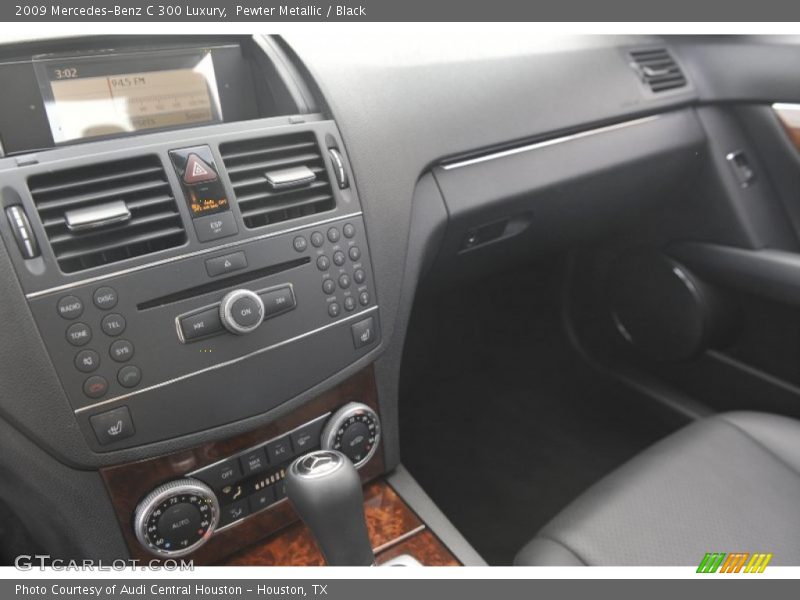 Pewter Metallic / Black 2009 Mercedes-Benz C 300 Luxury