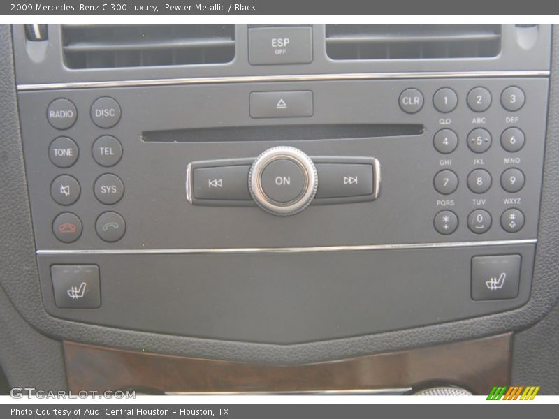 Pewter Metallic / Black 2009 Mercedes-Benz C 300 Luxury