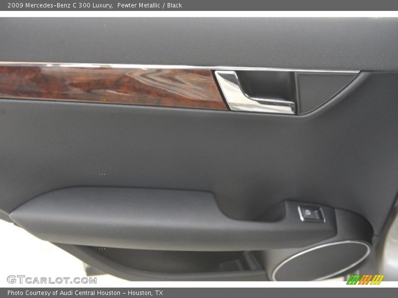 Pewter Metallic / Black 2009 Mercedes-Benz C 300 Luxury