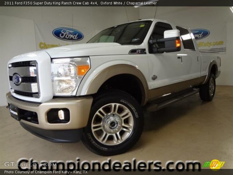 Oxford White / Chaparral Leather 2011 Ford F350 Super Duty King Ranch Crew Cab 4x4