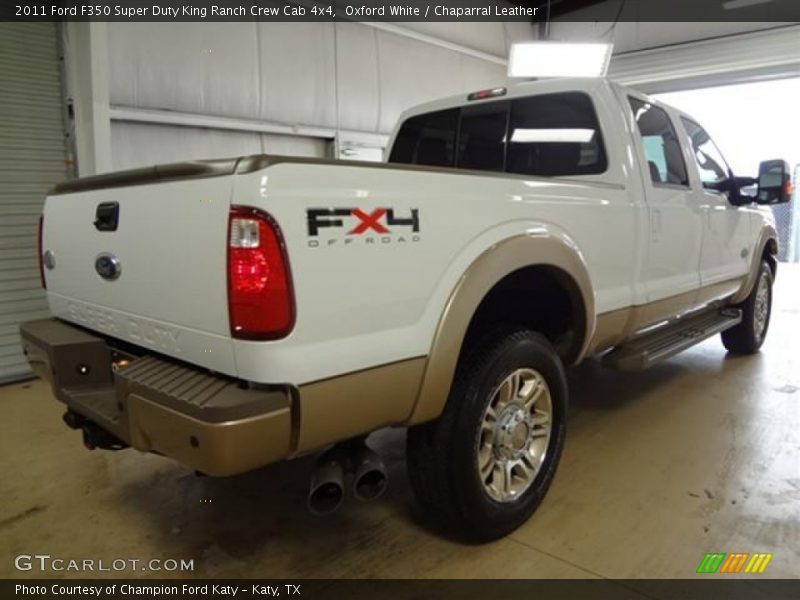 Oxford White / Chaparral Leather 2011 Ford F350 Super Duty King Ranch Crew Cab 4x4