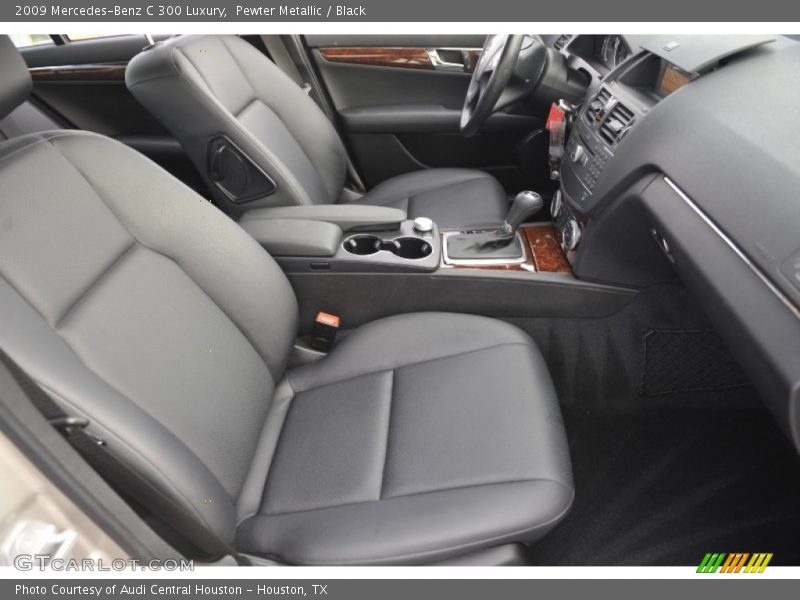 Pewter Metallic / Black 2009 Mercedes-Benz C 300 Luxury