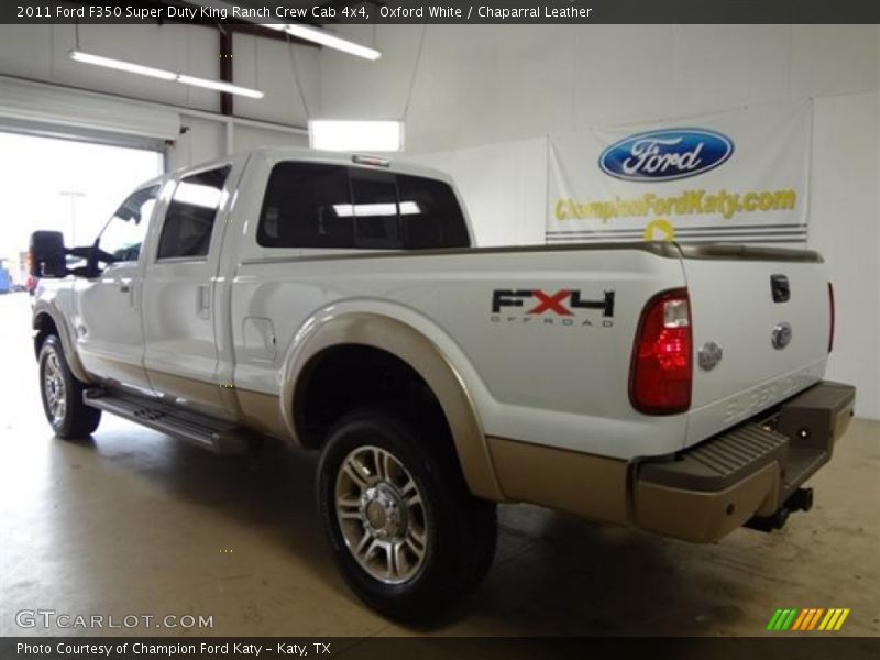 Oxford White / Chaparral Leather 2011 Ford F350 Super Duty King Ranch Crew Cab 4x4