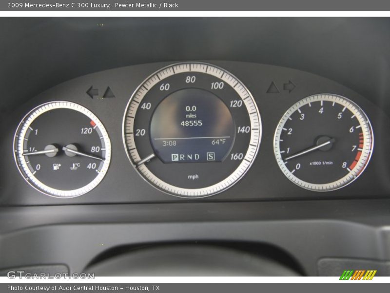 Pewter Metallic / Black 2009 Mercedes-Benz C 300 Luxury