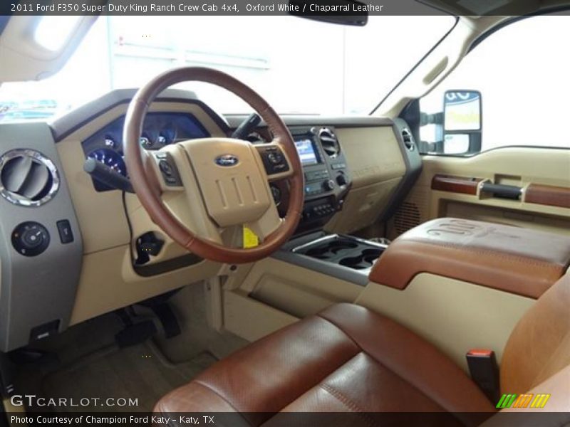 Oxford White / Chaparral Leather 2011 Ford F350 Super Duty King Ranch Crew Cab 4x4