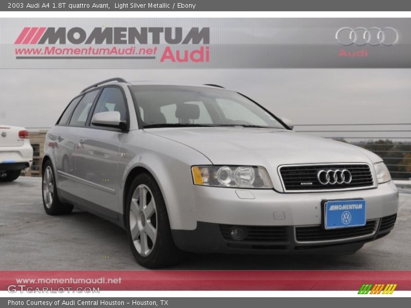 Light Silver Metallic / Ebony 2003 Audi A4 1.8T quattro Avant