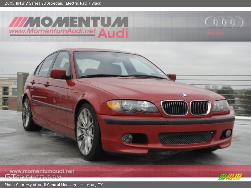 Electric Red / Black 2005 BMW 3 Series 330i Sedan