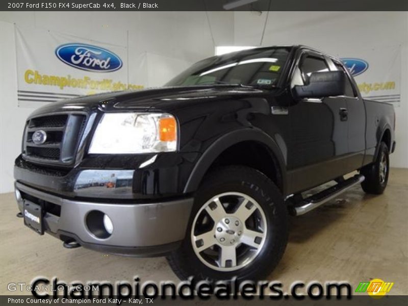 Black / Black 2007 Ford F150 FX4 SuperCab 4x4