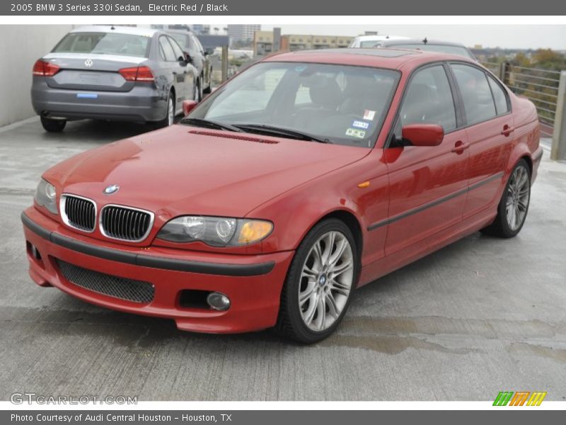 Electric Red / Black 2005 BMW 3 Series 330i Sedan