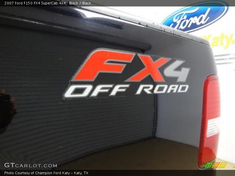 Black / Black 2007 Ford F150 FX4 SuperCab 4x4