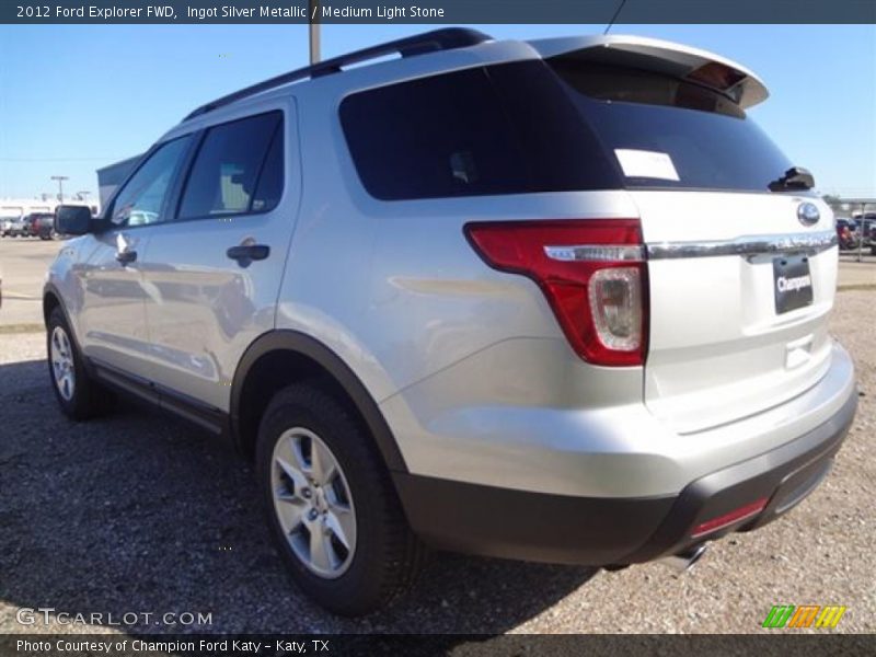 Ingot Silver Metallic / Medium Light Stone 2012 Ford Explorer FWD
