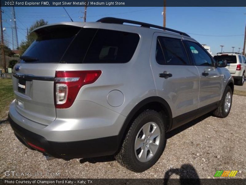 Ingot Silver Metallic / Medium Light Stone 2012 Ford Explorer FWD