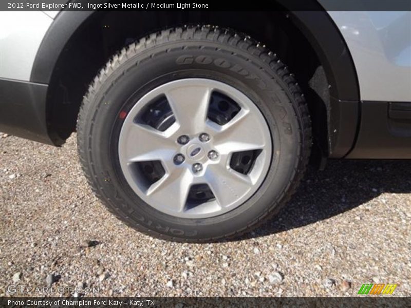 Ingot Silver Metallic / Medium Light Stone 2012 Ford Explorer FWD