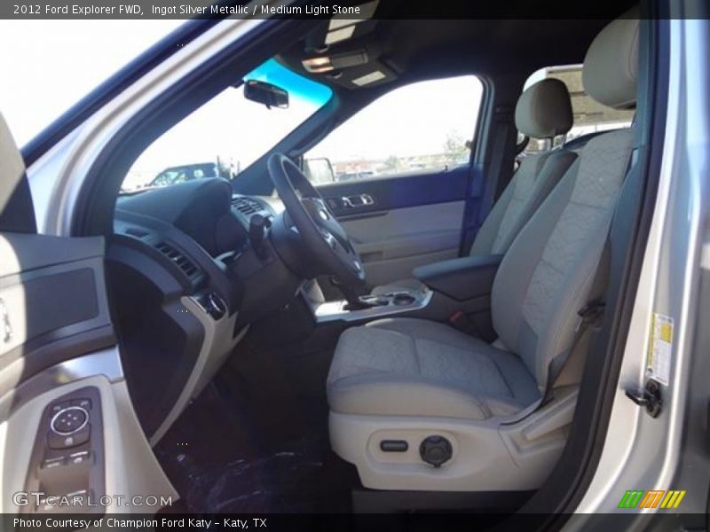 Ingot Silver Metallic / Medium Light Stone 2012 Ford Explorer FWD