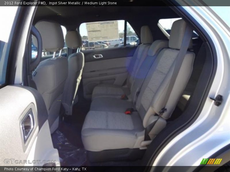 Ingot Silver Metallic / Medium Light Stone 2012 Ford Explorer FWD
