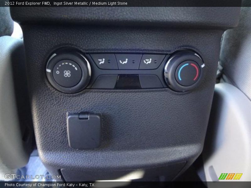 Ingot Silver Metallic / Medium Light Stone 2012 Ford Explorer FWD