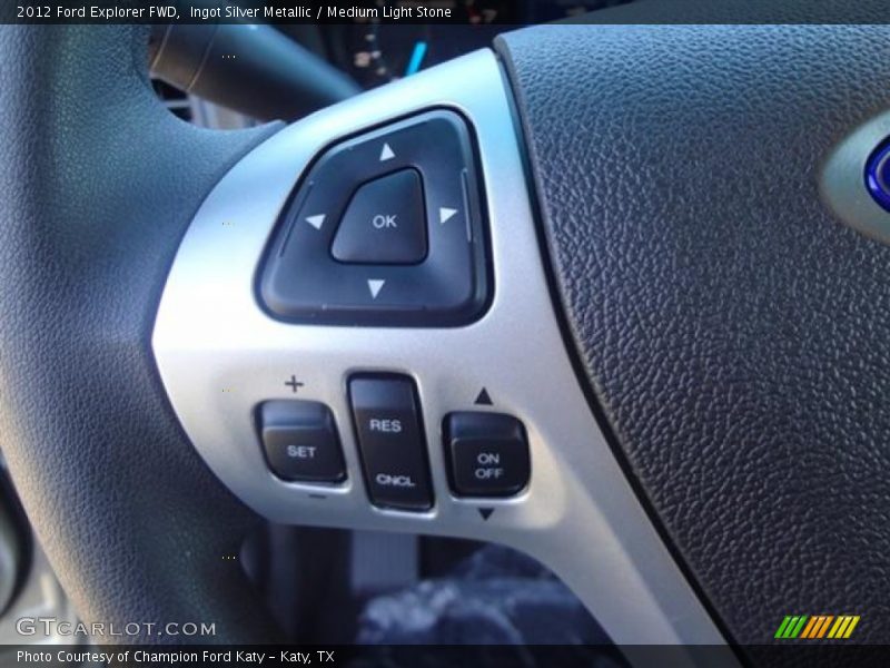Ingot Silver Metallic / Medium Light Stone 2012 Ford Explorer FWD
