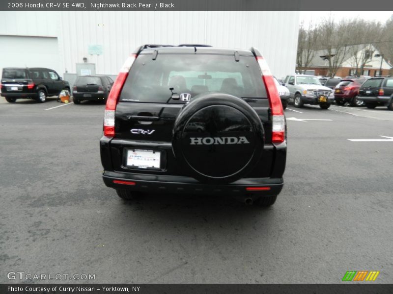 Nighthawk Black Pearl / Black 2006 Honda CR-V SE 4WD
