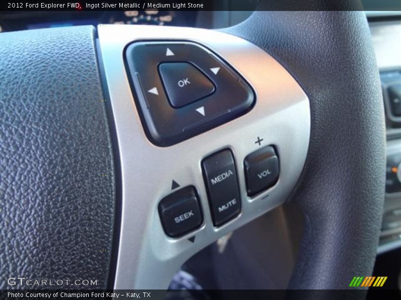 Ingot Silver Metallic / Medium Light Stone 2012 Ford Explorer FWD