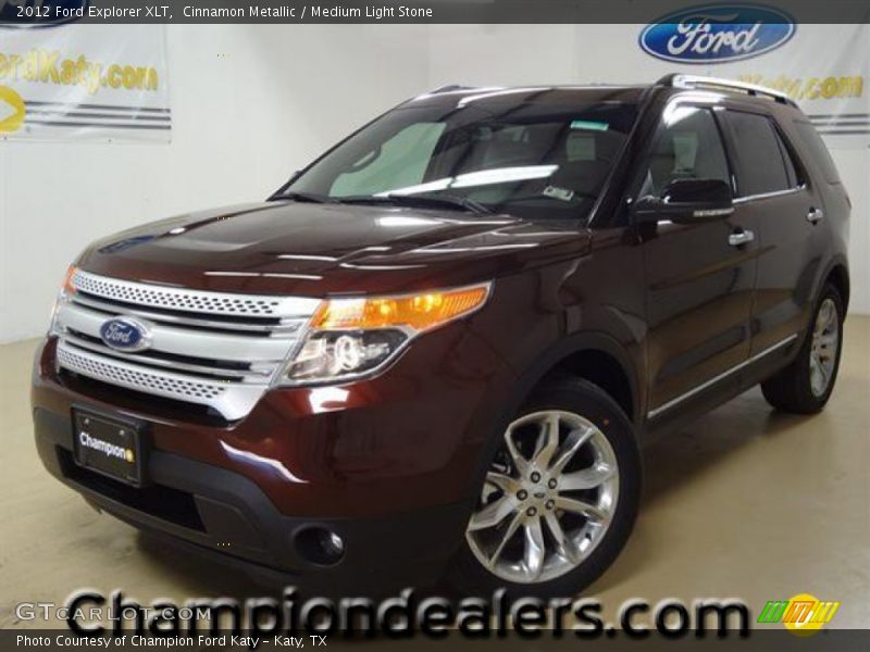 Cinnamon Metallic / Medium Light Stone 2012 Ford Explorer XLT