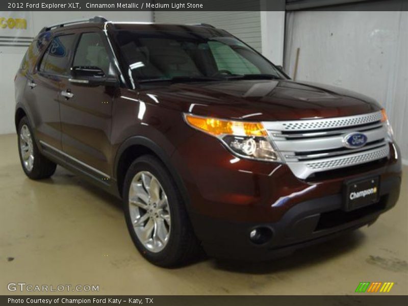 Cinnamon Metallic / Medium Light Stone 2012 Ford Explorer XLT