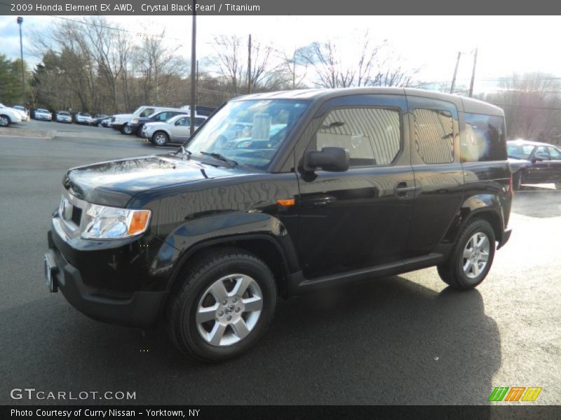 Crystal Black Pearl / Titanium 2009 Honda Element EX AWD