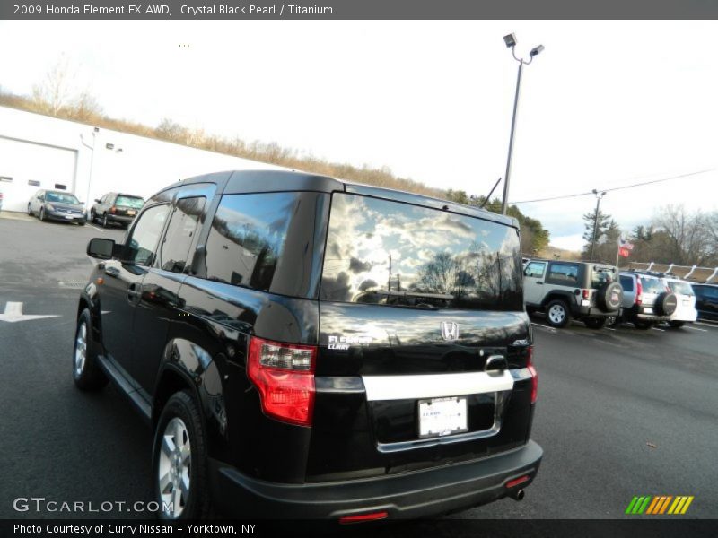 Crystal Black Pearl / Titanium 2009 Honda Element EX AWD