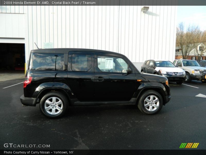 Crystal Black Pearl / Titanium 2009 Honda Element EX AWD