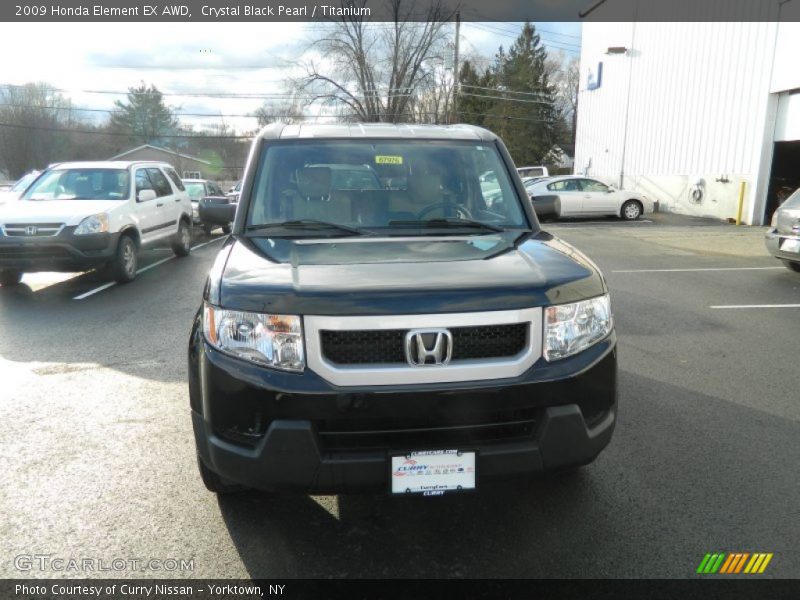 Crystal Black Pearl / Titanium 2009 Honda Element EX AWD