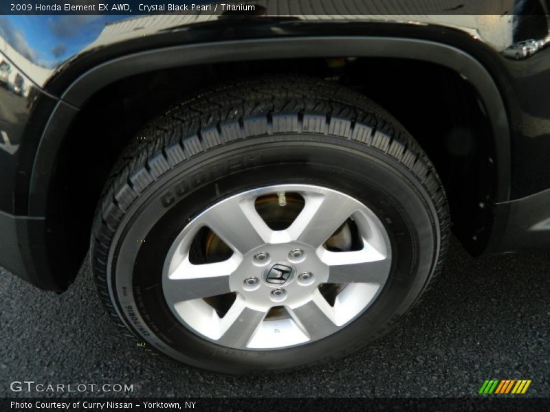 Crystal Black Pearl / Titanium 2009 Honda Element EX AWD