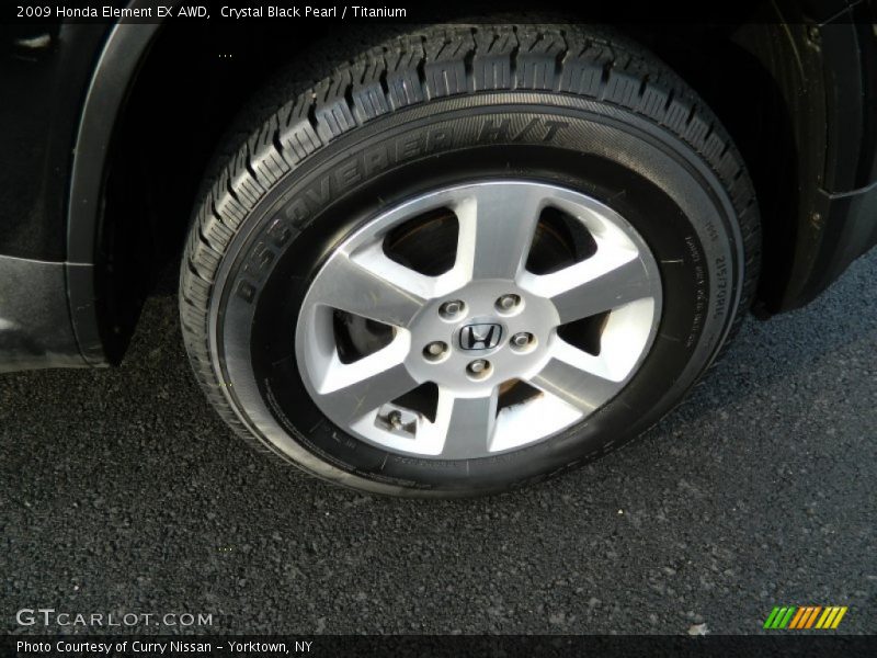 Crystal Black Pearl / Titanium 2009 Honda Element EX AWD